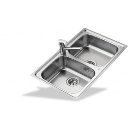 Fregadero acero inox mueble 80 cm