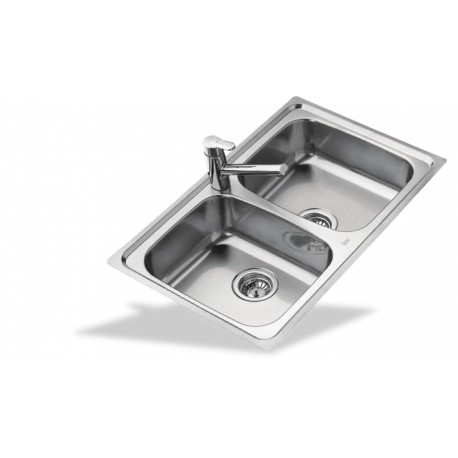 Fregadero acero inox mueble 80 cm