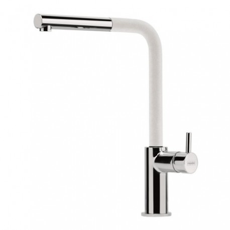 GRIFO FRANKE NEPTUNE STYLE PULL-OUT CROMO/BLANCO EXTRAÍBLE