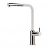 GRIFO FRANKE NEPTUNE STYLE PULL-OUT CROMO/BLANCO EXTRAÍBLE